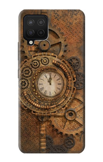 W3401 Horloge vitesse Steampunk Etui Coque Housse et Flip Housse Cuir pour Samsung Galaxy A12