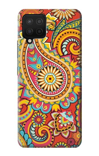 W3402 Floral Paisley Seamless Etui Coque Housse et Flip Housse Cuir pour Samsung Galaxy A12