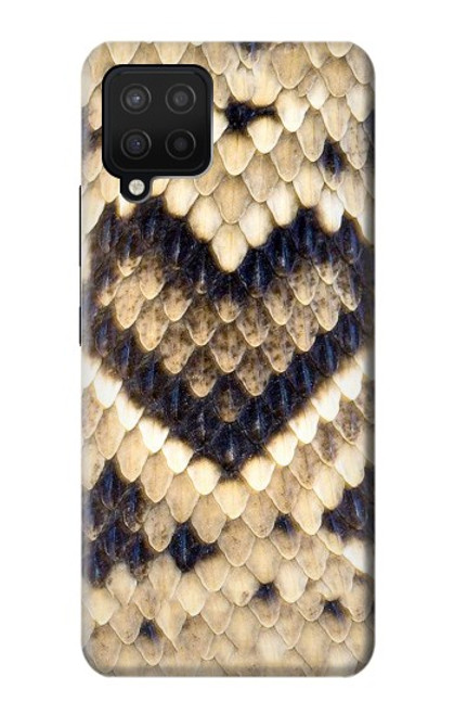 W3417 Diamant Rattle Serpent graphique Imprimer Etui Coque Housse et Flip Housse Cuir pour Samsung Galaxy A12