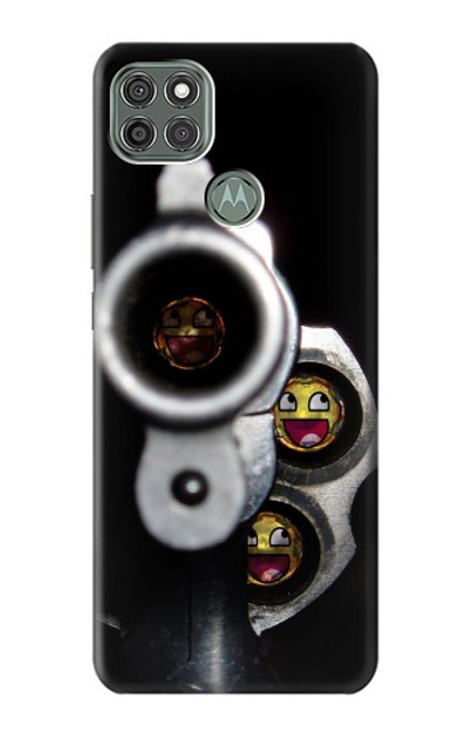 W1109 sourire pistolet Etui Coque Housse et Flip Housse Cuir pour Motorola Moto G9 Power