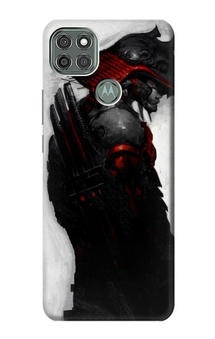 W2111 sombre Samurai Etui Coque Housse et Flip Housse Cuir pour Motorola Moto G9 Power