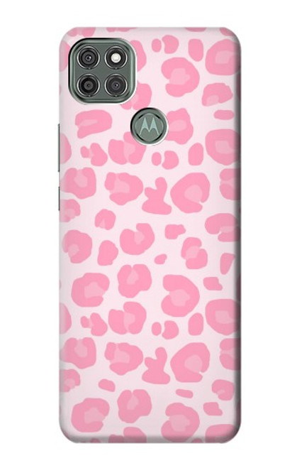 W2213 Motif rose Léopard Etui Coque Housse et Flip Housse Cuir pour Motorola Moto G9 Power