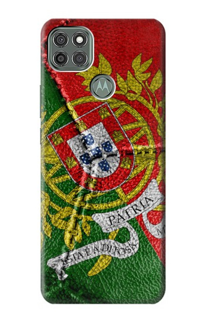 W3300 Portugal Drapeau graphique Football Millésime Etui Coque Housse et Flip Housse Cuir pour Motorola Moto G9 Power