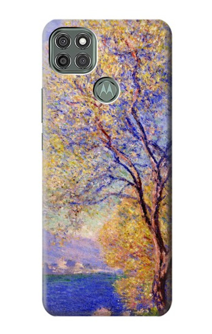 W3339 Claude Monet Antibes vue des jardins Salis Etui Coque Housse et Flip Housse Cuir pour Motorola Moto G9 Power