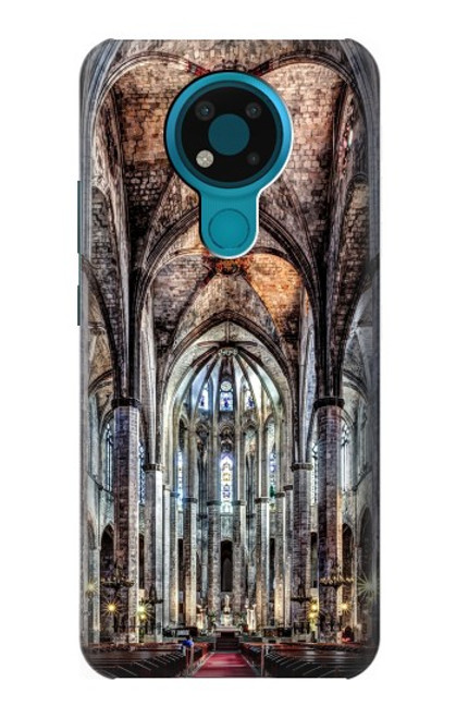 W3210 Santa Maria Del Mar Cathedral Etui Coque Housse et Flip Housse Cuir pour Nokia 3.4