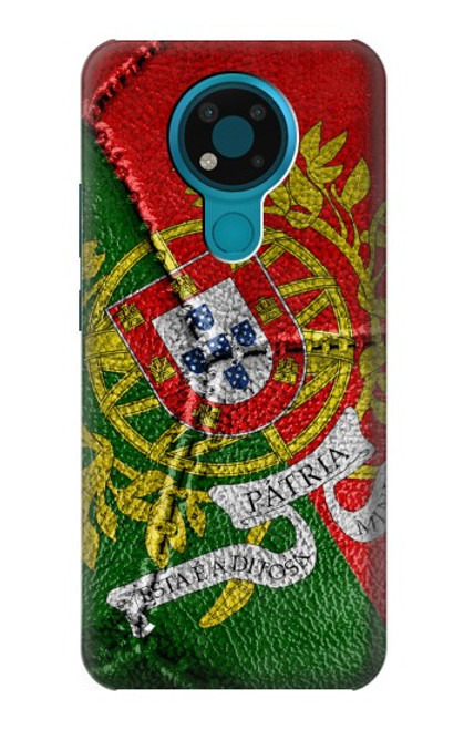 W3300 Portugal Drapeau graphique Football Millésime Etui Coque Housse et Flip Housse Cuir pour Nokia 3.4