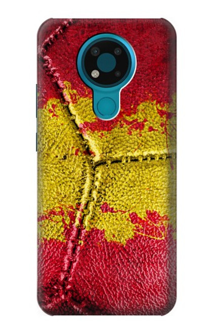 W3315 Espagne Drapeau graphique Football Millésime Etui Coque Housse et Flip Housse Cuir pour Nokia 3.4