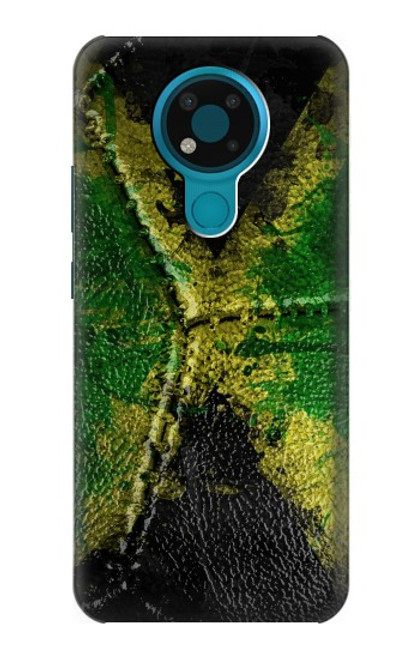 W3319 Jamaïque Drapeau graphique Football Millésime Etui Coque Housse et Flip Housse Cuir pour Nokia 3.4