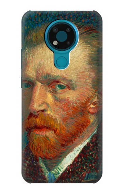 W3335 Vincent Van Gogh Autoportrait Etui Coque Housse et Flip Housse Cuir pour Nokia 3.4