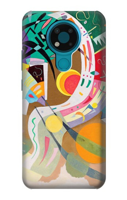 W3346 Vasily Kandinsky Guggenheim Etui Coque Housse et Flip Housse Cuir pour Nokia 3.4