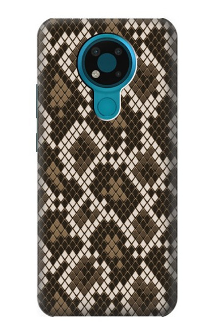 W3389 Seamless Serpent Motif graphique Peau Etui Coque Housse et Flip Housse Cuir pour Nokia 3.4