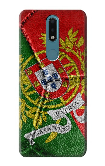 W3300 Portugal Drapeau graphique Football Millésime Etui Coque Housse et Flip Housse Cuir pour Nokia 2.4