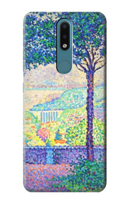 W3349 Paul Signac Terrasse de Meudon Etui Coque Housse et Flip Housse Cuir pour Nokia 2.4