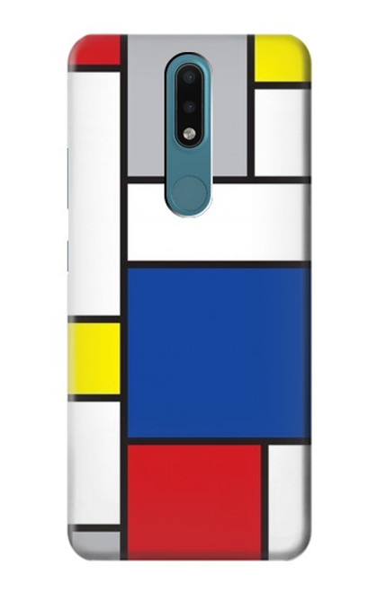 W3536 Art moderne Etui Coque Housse et Flip Housse Cuir pour Nokia 2.4