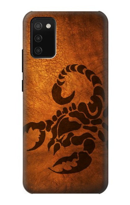 W0683 Scorpion Tatouage Etui Coque Housse et Flip Housse Cuir pour Samsung Galaxy A02s, Galaxy M02s