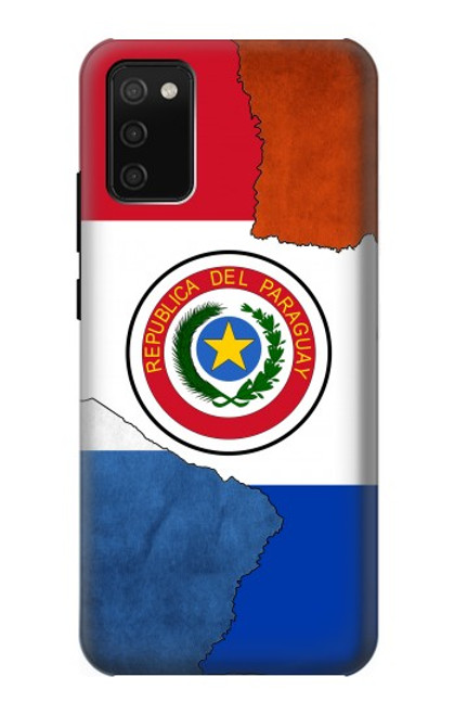 W3017 Paraguay Drapeau Etui Coque Housse et Flip Housse Cuir pour Samsung Galaxy A02s, Galaxy M02s