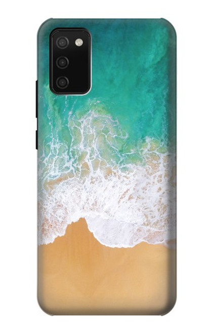 W3150 Mer Plage Etui Coque Housse et Flip Housse Cuir pour Samsung Galaxy A02s, Galaxy M02s