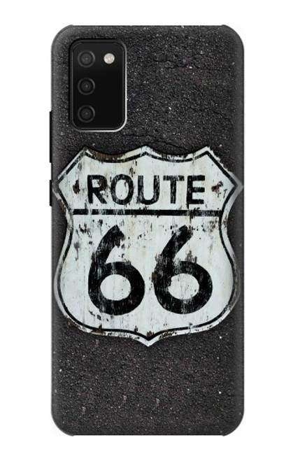 W3207 Route 66 Etui Coque Housse et Flip Housse Cuir pour Samsung Galaxy A02s, Galaxy M02s