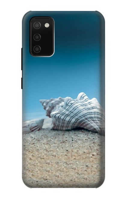 W3213 Coquilles de mer sous la mer Etui Coque Housse et Flip Housse Cuir pour Samsung Galaxy A02s, Galaxy M02s