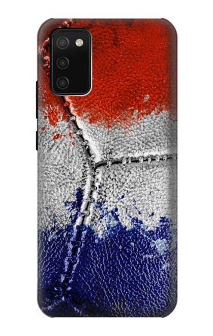 W3304 France Drapeau graphique Football Millésime Etui Coque Housse et Flip Housse Cuir pour Samsung Galaxy A02s, Galaxy M02s