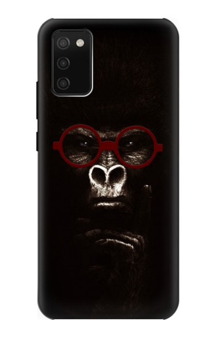 W3529 penser Gorilla Etui Coque Housse et Flip Housse Cuir pour Samsung Galaxy A02s, Galaxy M02s