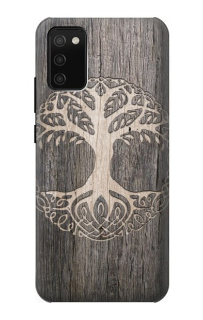 W3591 Viking Arbre de vie Symbole Etui Coque Housse et Flip Housse Cuir pour Samsung Galaxy A02s, Galaxy M02s