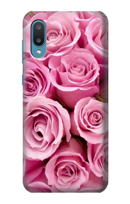 W2943 Rose rose Etui Coque Housse et Flip Housse Cuir pour Samsung Galaxy A04, Galaxy A02, M02
