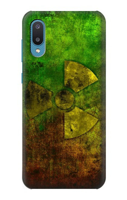 W3202 Symbole de danger radioactif nucléaire Etui Coque Housse et Flip Housse Cuir pour Samsung Galaxy A04, Galaxy A02, M02