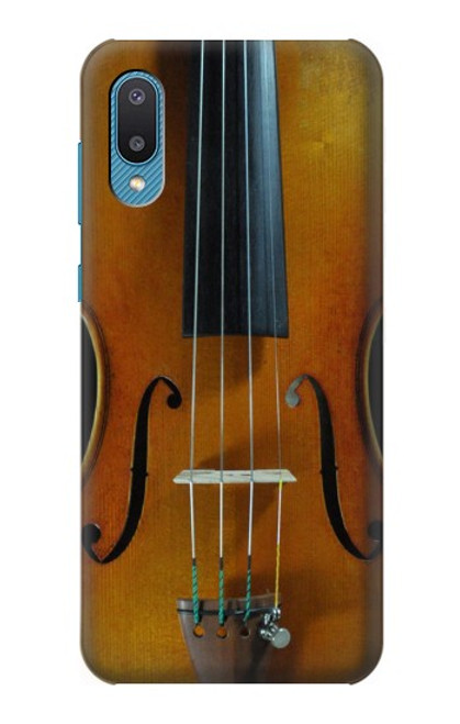 W3234 Violon Etui Coque Housse et Flip Housse Cuir pour Samsung Galaxy A04, Galaxy A02, M02