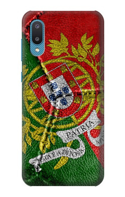 W3300 Portugal Drapeau graphique Football Millésime Etui Coque Housse et Flip Housse Cuir pour Samsung Galaxy A04, Galaxy A02, M02