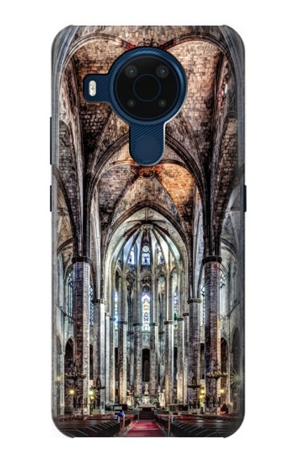 W3210 Santa Maria Del Mar Cathedral Etui Coque Housse et Flip Housse Cuir pour Nokia 5.4