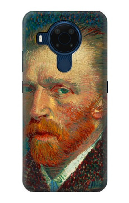 W3335 Vincent Van Gogh Autoportrait Etui Coque Housse et Flip Housse Cuir pour Nokia 5.4