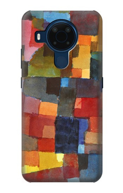 W3341 Paul Klee Raumarchitekturen Etui Coque Housse et Flip Housse Cuir pour Nokia 5.4