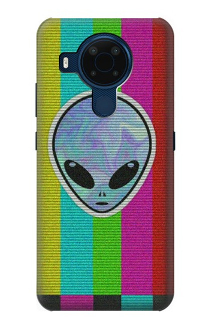 W3437 Extraterrestre Aucun signal Etui Coque Housse et Flip Housse Cuir pour Nokia 5.4