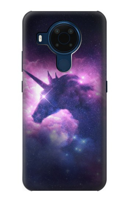 W3538 Licorne Galaxie Etui Coque Housse et Flip Housse Cuir pour Nokia 5.4