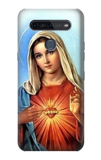 W2420 La Vierge Marie Santa Maria Etui Coque Housse et Flip Housse Cuir pour LG K51S