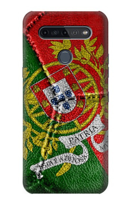 W3300 Portugal Drapeau graphique Football Millésime Etui Coque Housse et Flip Housse Cuir pour LG K51S