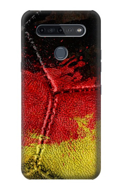 W3303 Allemagne Drapeau graphique Football Millésime Etui Coque Housse et Flip Housse Cuir pour LG K51S