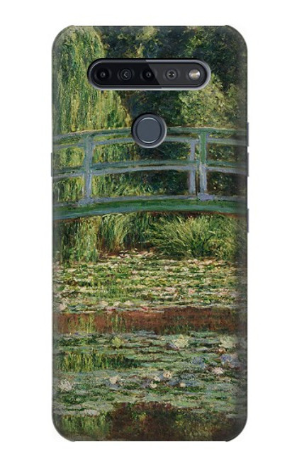 W3674 Claude Monet La passerelle japonaise et la piscine de nénuphars Etui Coque Housse et Flip Housse Cuir pour LG K51S