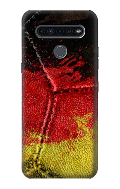 W3303 Allemagne Drapeau graphique Football Millésime Etui Coque Housse et Flip Housse Cuir pour LG K41S