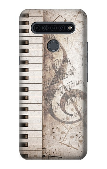 W3390 Note de musique Etui Coque Housse et Flip Housse Cuir pour LG K41S