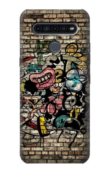 W3394 Graffiti mur Etui Coque Housse et Flip Housse Cuir pour LG K41S