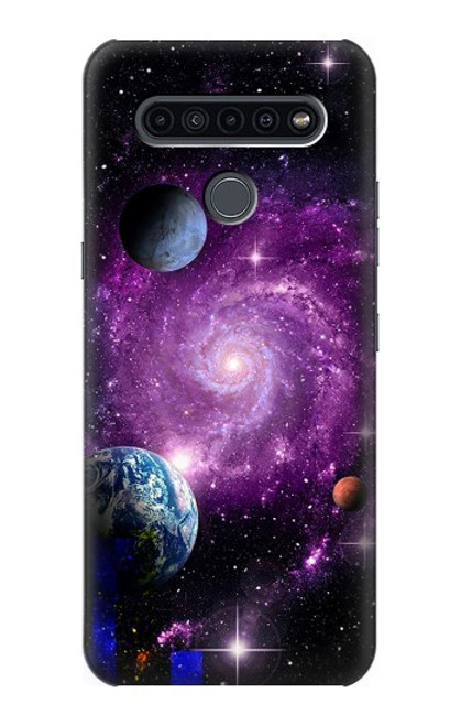 W3689 Planète spatiale Galaxy Etui Coque Housse et Flip Housse Cuir pour LG K41S