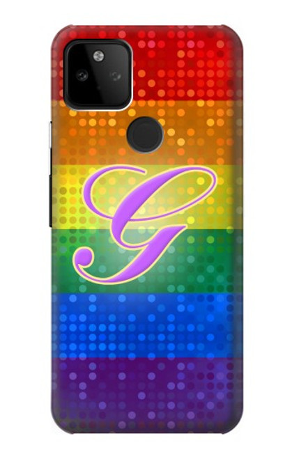 W2899 Arc en ciel LGBT Gay Pride Drapeau Etui Coque Housse et Flip Housse Cuir pour Google Pixel 5A 5G