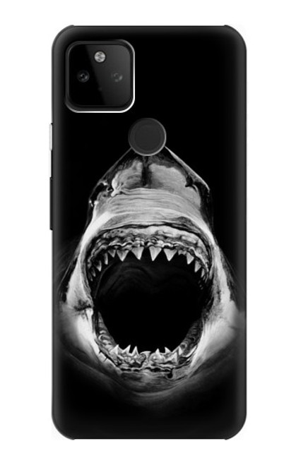 W3100 Requin blanc Etui Coque Housse et Flip Housse Cuir pour Google Pixel 5A 5G