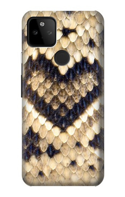 W3417 Diamant Rattle Serpent graphique Imprimer Etui Coque Housse et Flip Housse Cuir pour Google Pixel 5A 5G