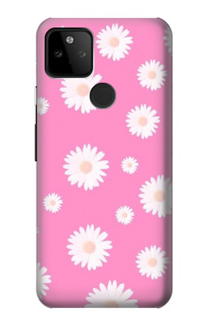 W3500 Motif floral rose Etui Coque Housse et Flip Housse Cuir pour Google Pixel 5A 5G