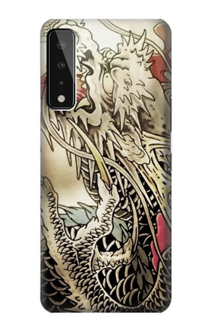 W0122 Yakuza Tatouage Etui Coque Housse et Flip Housse Cuir pour LG Stylo 7 4G