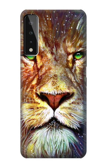 W1354 Lion Etui Coque Housse et Flip Housse Cuir pour LG Stylo 7 4G