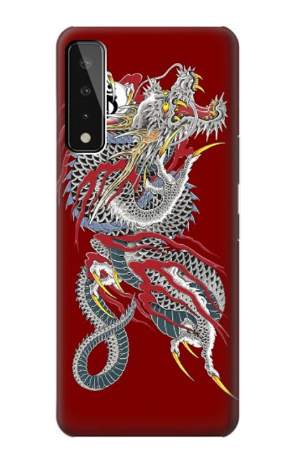 W2104 Yakuza dragon Tatouage Etui Coque Housse et Flip Housse Cuir pour LG Stylo 7 4G